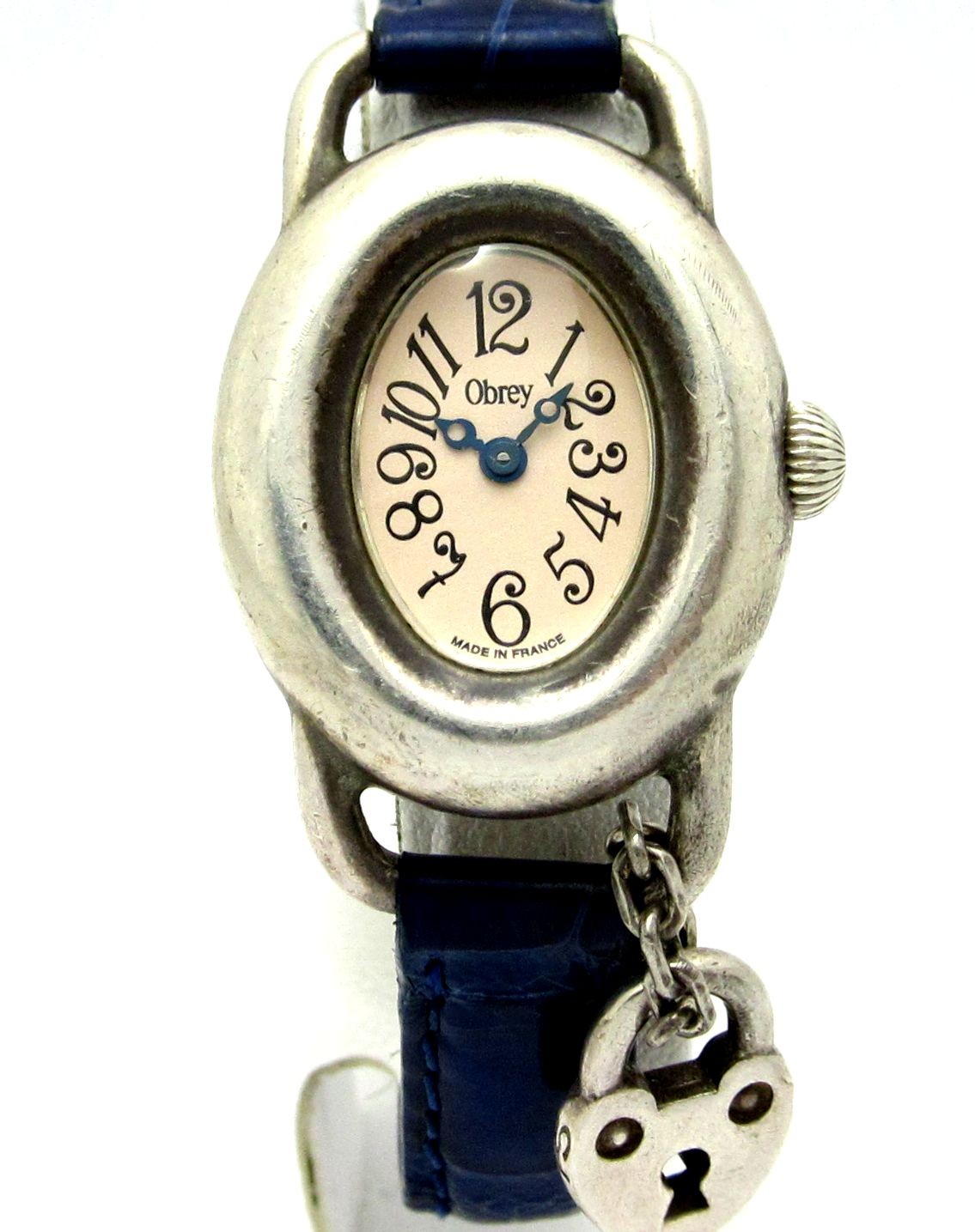 Obrey ハンドメイド　ソリッドシルバー　腕時計　フランス製