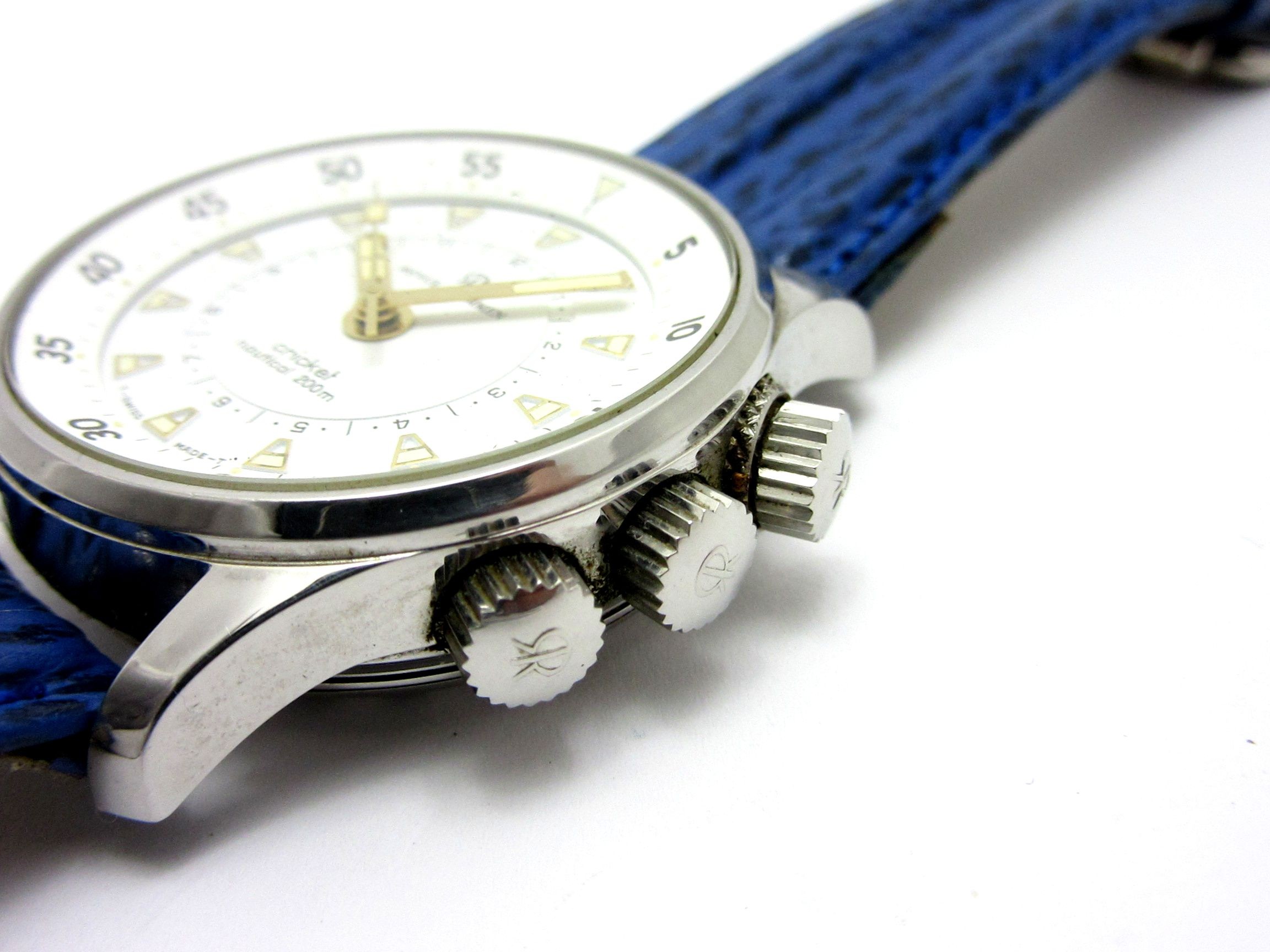 レビュートーメン クリケット ノーティカル 2400本限定 アラーム機構付手巻機械式ムーブ|ロレックス・アンティーク腕時計 中古品販売買取なら