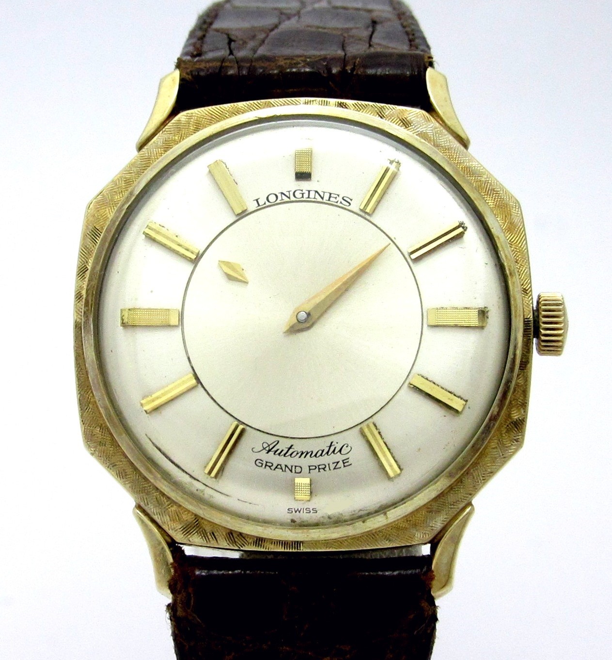ロンジン ミステリーダイヤル ワンピースケース 1960年代 自動巻機械式ムーブcal 19a オリジナル尾錠 ロレックス アンティーク腕時計 中古品販売買取なら大阪 米田屋