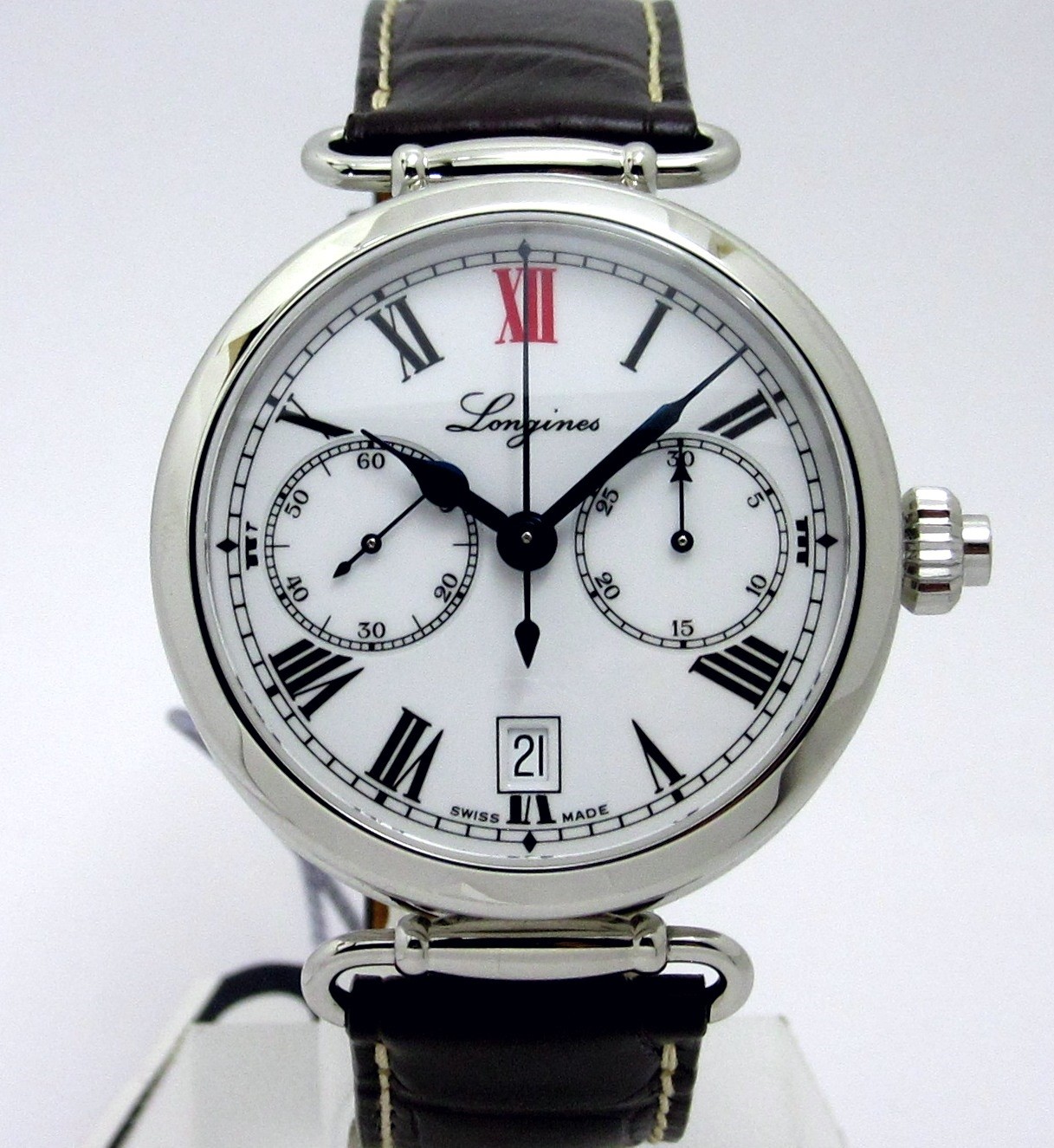 36,400円LONGINES機械式腕時計クロノグラフ