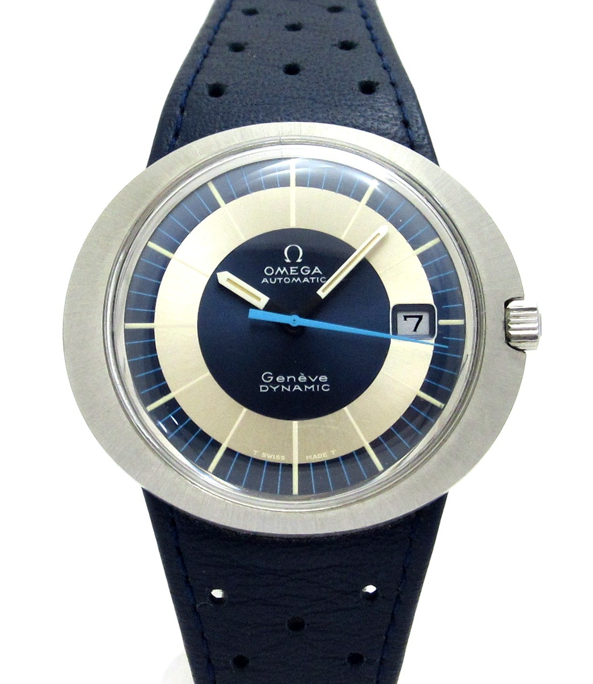 32,300円OMEGA オメガ ジュネーブ　デイデイト メンズ腕時計　ネイビー