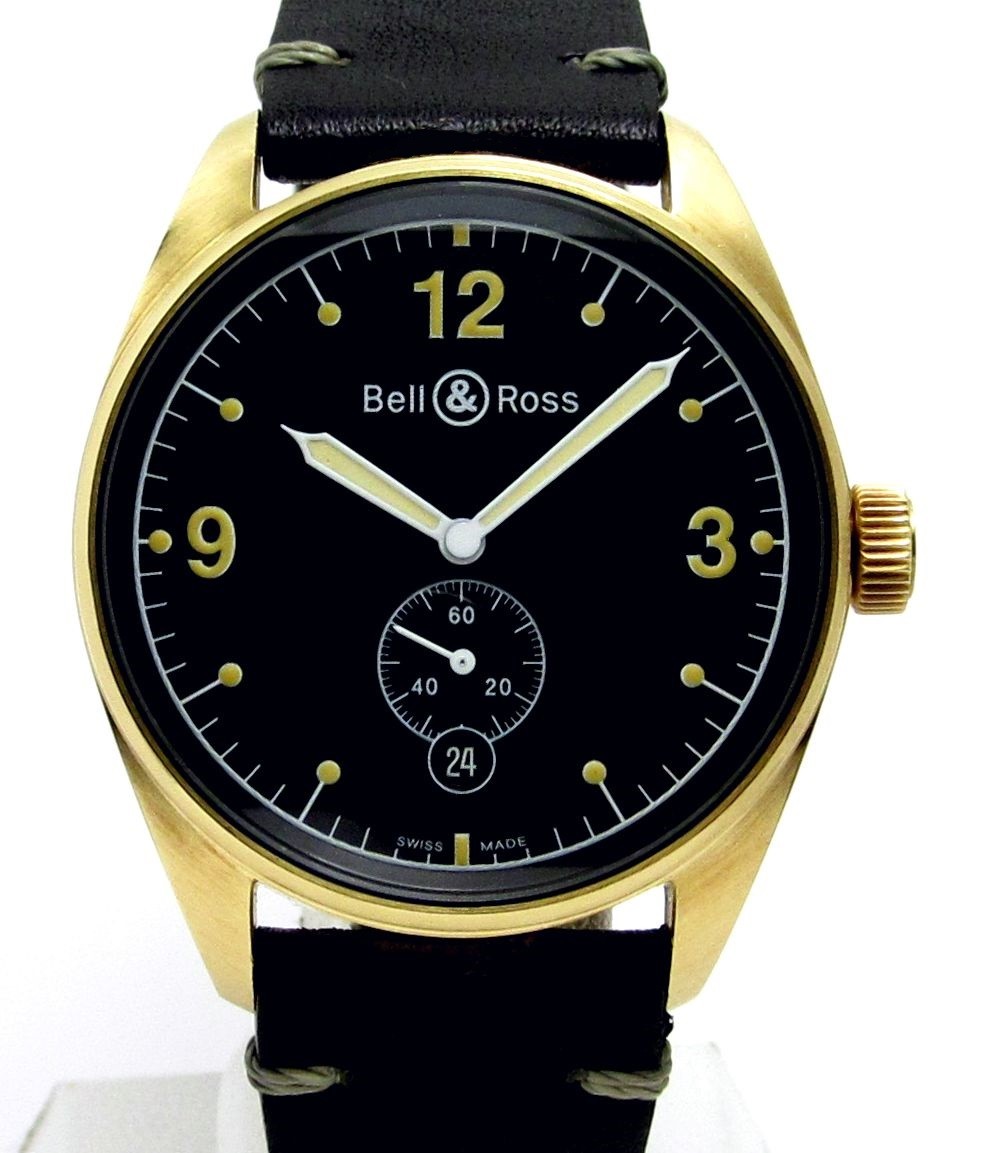 ベル ロス Bell Ross ヴィンテージ Br123 パイロット用時計 K18yg無垢製ケース 86 8g メンズサイズ 自動巻機械式ムーブbr Cal 302 ロレックス アンティーク腕時計 中古品販売買取なら大阪 米田屋