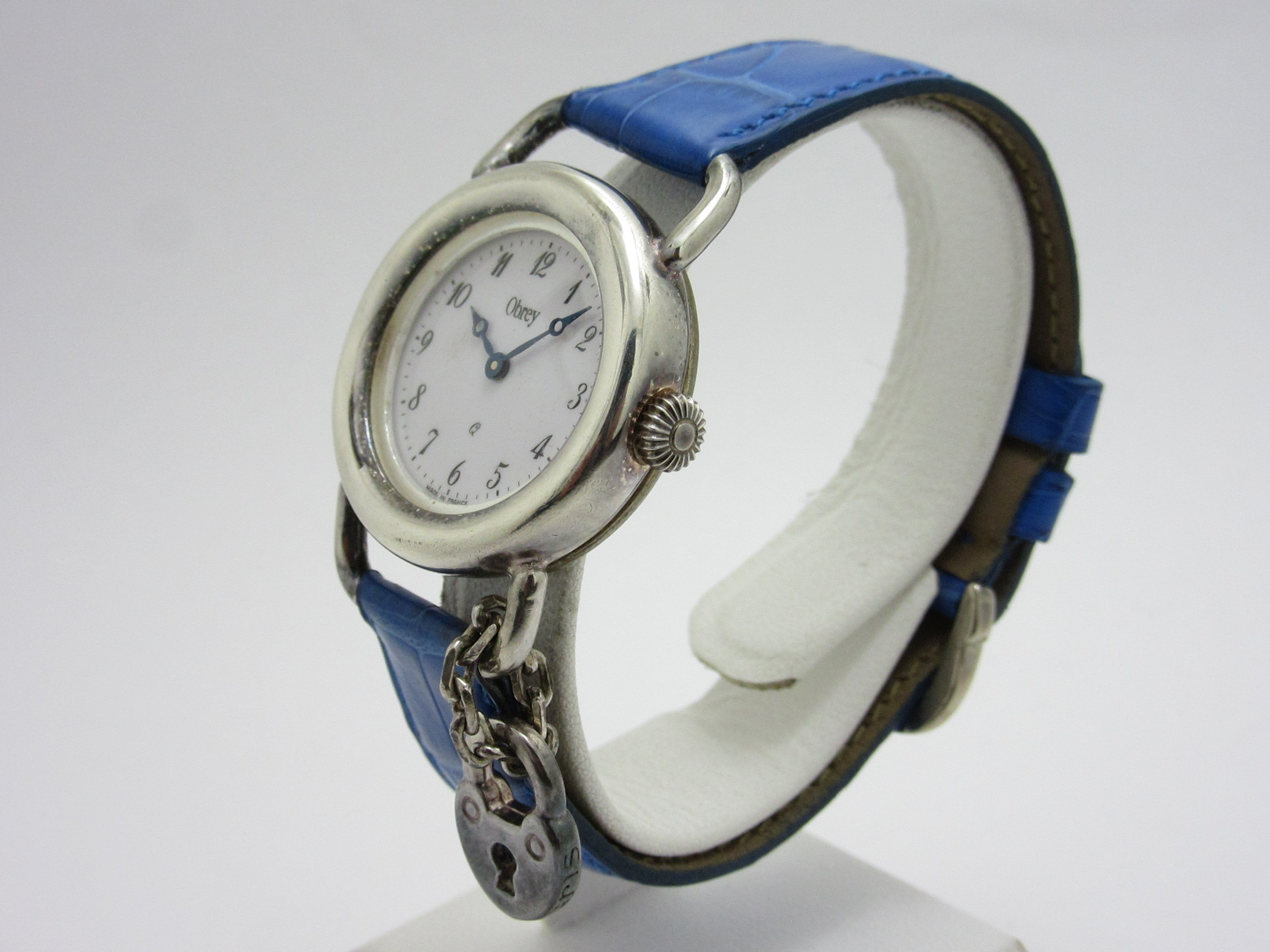 美品‼️オブレイ ハンドメイド ソリッドシルバー(銀無垢)レディース 腕時計