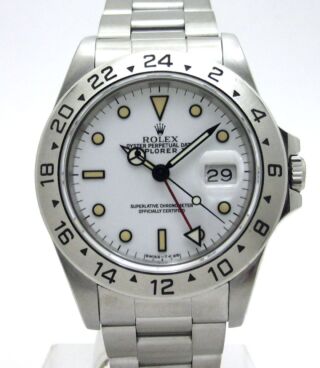 ロレックス ROLEX ”パンナム エアキング Ref-5500” Sir-630****(1979年製) 自動巻機械式ムーブCal1520  オイスターハードブレスレット78350/557FF|ロレックス・アンティーク腕時計 中古品販売買取なら大阪 米田屋